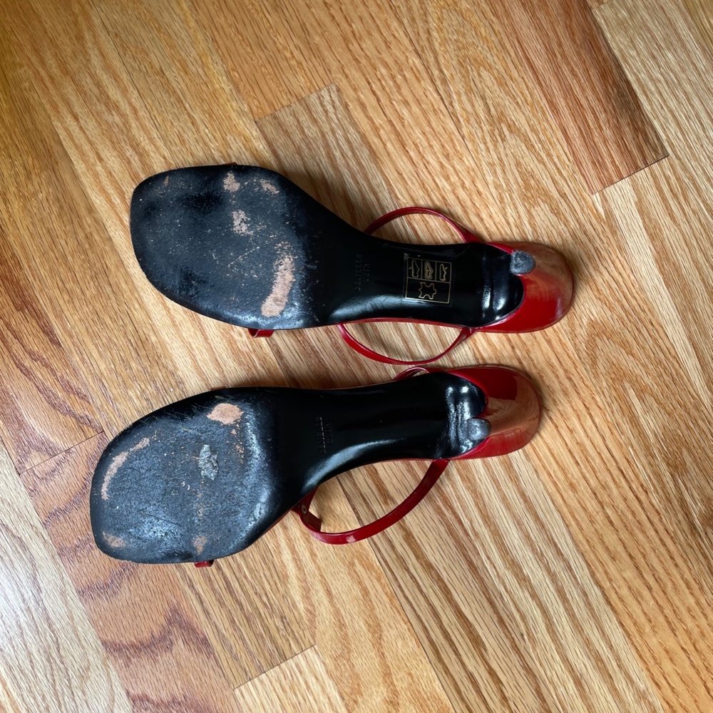 Robert Clergerie pour Barney's New York Red High Heel Sandal - Picture 2 of 6